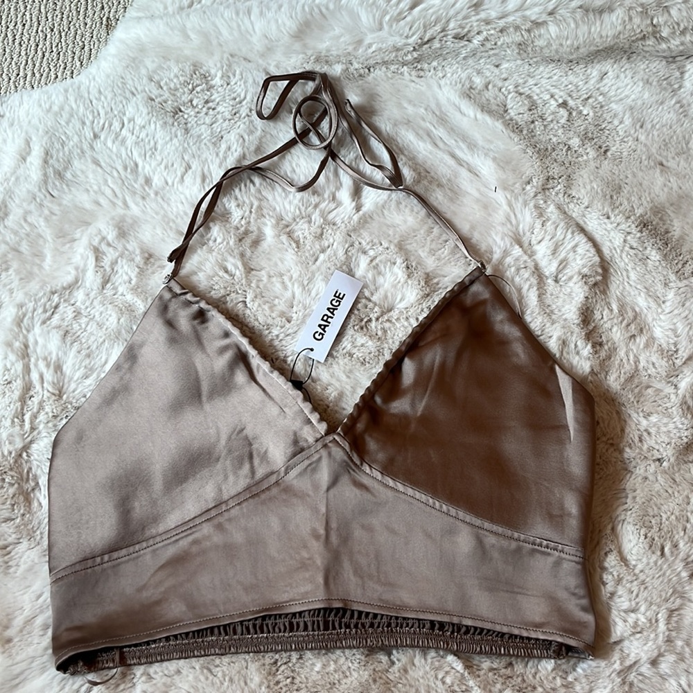 Garage “Raya Ruched Satin Halter”, Size: L - Picture 4 of 4